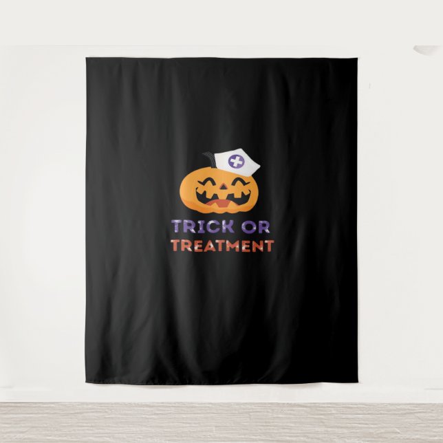 Tapiz Trick de enfermería de Halloween o camiseta clásic (Anverso)