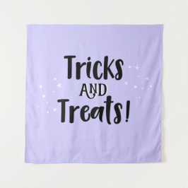 Tapiz Tricks and Treats Halloween lilac Backdrop party