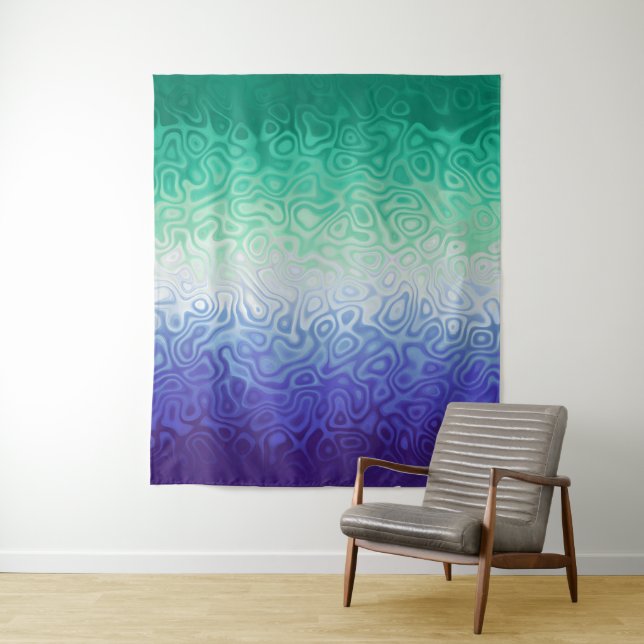 Tapiz Trippy Ripply Funky Boho MLM Hombres que Aman a Ho (In situ)