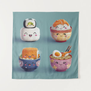 Tapiz Tripulación Kawaii Sushi & Ramen