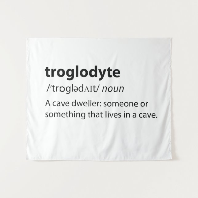 Tapiz Troglodyte - Espeleología divertida de castores de (Anverso (horizontal))