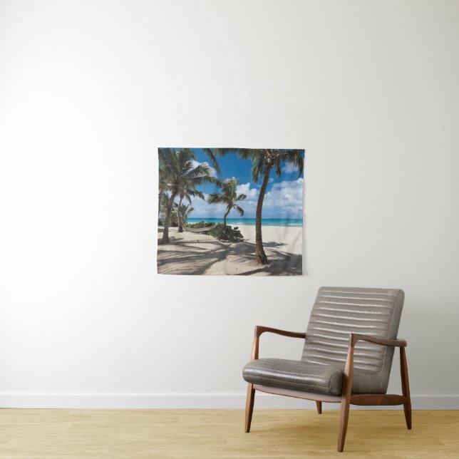 Tapiz Tropical Beaches | Anguilla Beach, Palm Tree (In situ (horizontal))