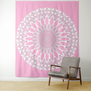 Tapiz Trópicos rosas rosas Mandala