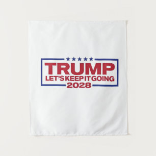 Tapiz Trump 2028 Sigamos adelante