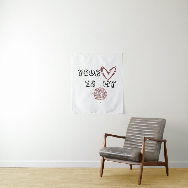 Tapiz Tu corazón es mi brújula (In situ)