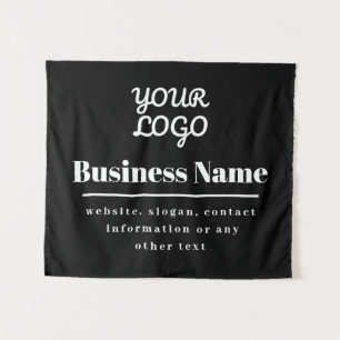 Tapiz Tu logo retro-moderno negro y blanco
