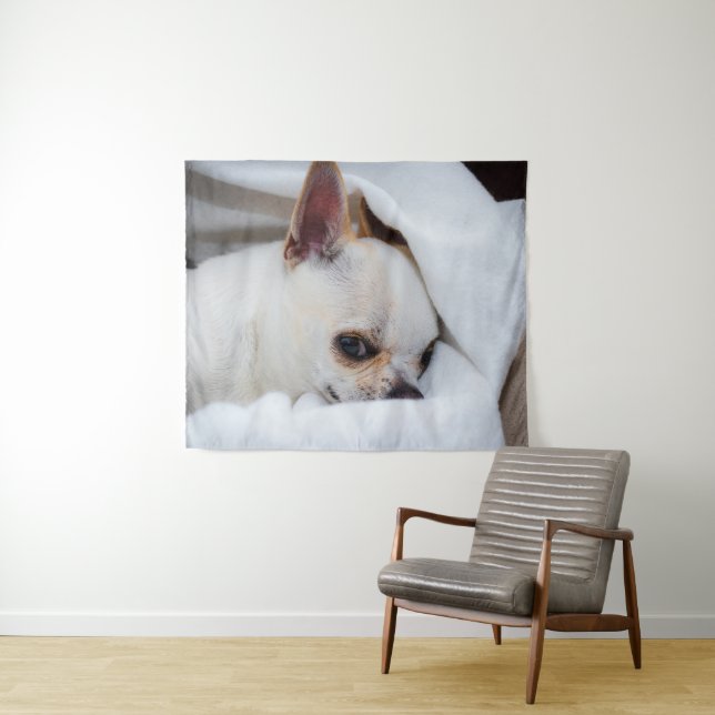 Tapiz Tu mascota perro cachorro personalizado foto chihu (In situ (horizontal))