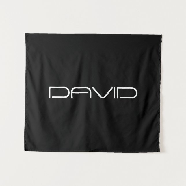 Tapiz Tu nombre | Texto de Personalizable con estilo Gua (Anverso (horizontal))