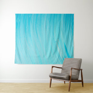 Tapiz Tubo Azul Onda Fresca Agua Teal