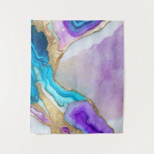 Tapiz Turquoise Quartz Marble Wallpaper