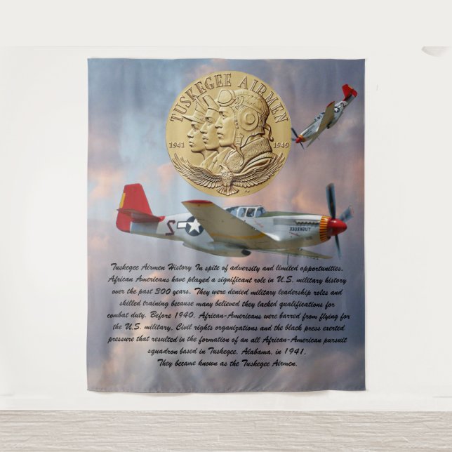 Tapiz Tuskegee Airmen COIN (Anverso)