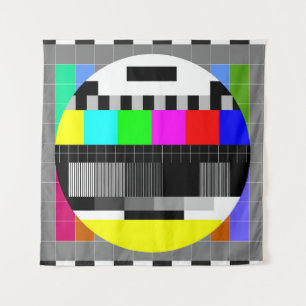 Tapiz TV retro sin ilustracion de señal.