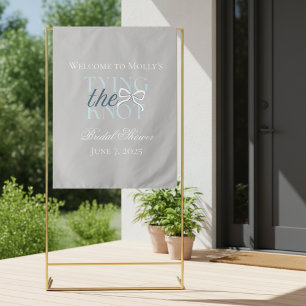 Tapiz Tying the Knot Lazo Azul Bridal Shower