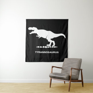Tapiz Tyrannosaurus Dinosaur Silhouette