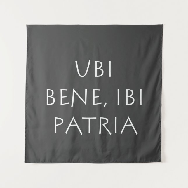 Tapiz Ubi bene ibi patria (Anverso)
