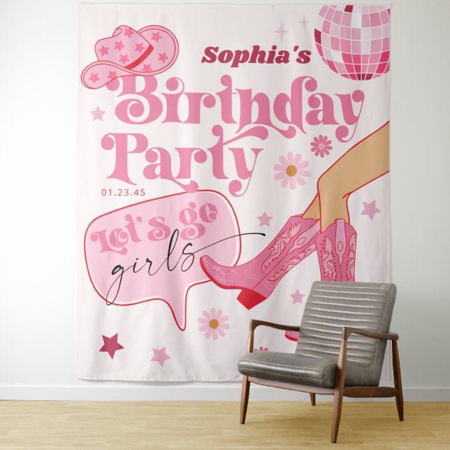 Tapiz Última disco Rodeo Banda de Bachelorette fondo (In situ)