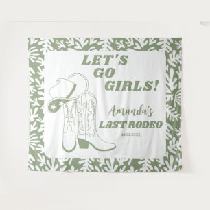 Tapiz Última fiesta de Bachelorette de Rodeo Occidental