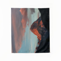 Última luz del sol en el Mangart de montaña, Eslov