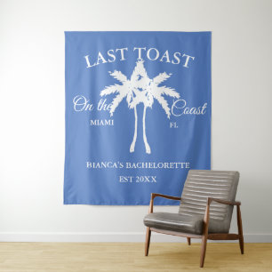 Tapiz Última tostada en la costa Beach Bachelorette