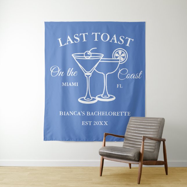Tapiz Último brindis en la fiesta de despedida de solter (In situ)