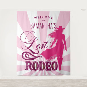 Tapiz Último Rodeo Vaca Rosa Nash Bash Bach Bienvenida