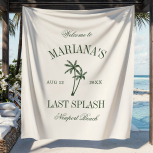 Tapiz Último Splash Beach Palms Despedida de Soltera