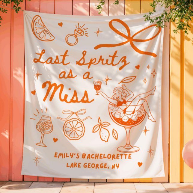 Tapiz Último Spritz Personalizado como Fiesta de Soltera (Subido por el creador)