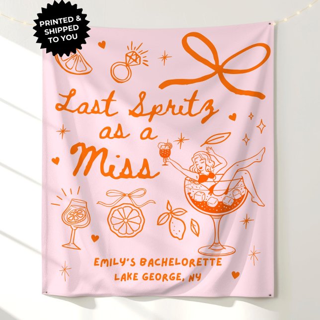 Tapiz Último Spritz Personalizado como Fiesta de Soltera (Subido por el creador)