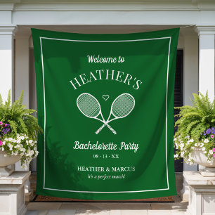 Tapiz Último swing antes del anillo de tenis despedida d