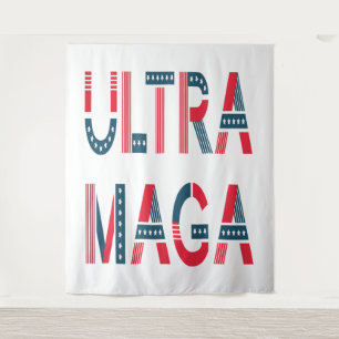 Tapiz Ultra MAGA Trump Patriótico Republicano Conservado