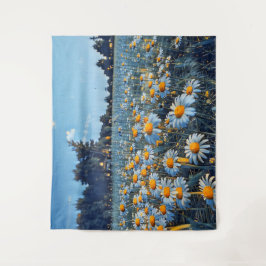 Tapiz Un campo lleno de camiles en flor