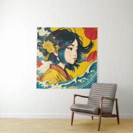 Tapiz Un Chica vietnamita en pleno auge