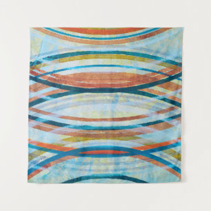 Tapiz Un detalle de un cuadro abstracto; rina concéntric