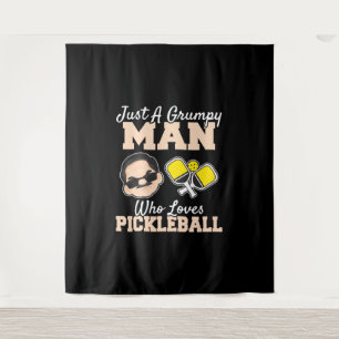 Tapiz Un Hombre Gruñón Que Ama El Baloncesto Gracioso