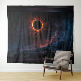 Tapiz Un impresionante eclipse solar con arte de Xzendor