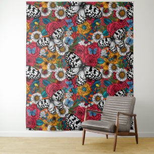 Tapiz Un jardín colorido