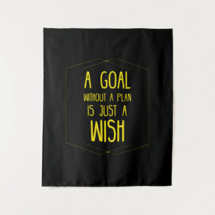 Tapiz Un objetivo sin presupuesto inspirador de plan