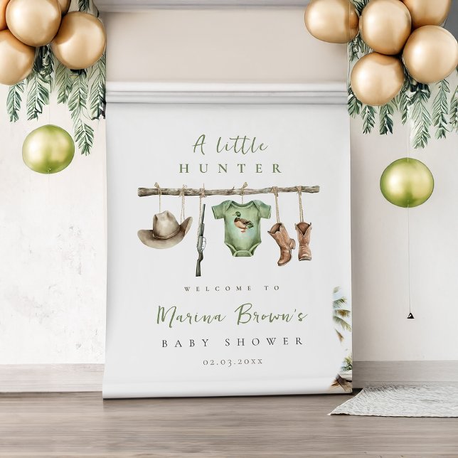 Tapiz Un pequeño Hunter está en camino Backdrop (Subido por el creador)