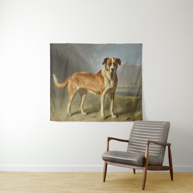Tapiz Un perro de San Bernardo (In situ (horizontal))