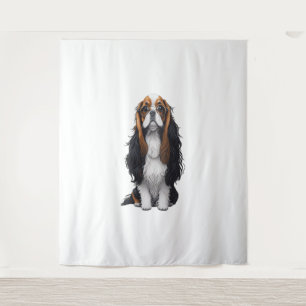 Tapiz Un perro lindo Rey Charles Spaniel