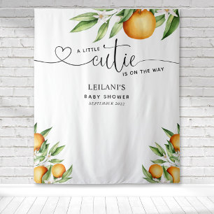 Tapiz Un poco cursi Naranja Baby Shower Tapestry