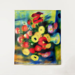 Tapiz Un ramo de flores en un jarrón.