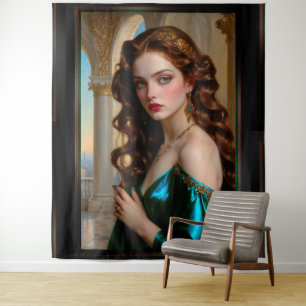 Tapiz Un retrato encantador de la emperatriz esmeralda