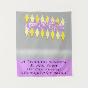 Tapiz Una característica de poema de un mensaje de belle