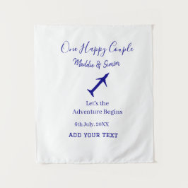 Tapiz Una feliz pareja comencemos la aventura comienza b