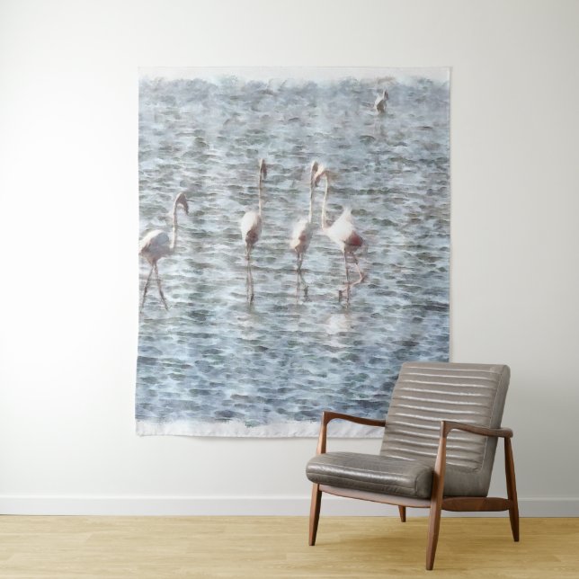 Tapiz Una Flamboyante Patata De Flamingos (In situ)