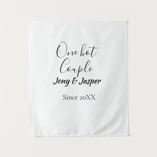 Tapiz Una pareja caliente agregar nombre desde fecha año (Anverso)