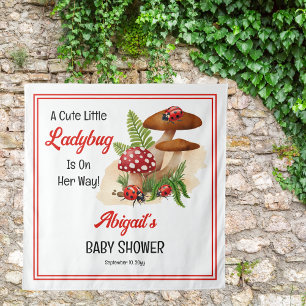 Tapiz Una Pequeña Y Pequeña Ladybug Está En Camino De Ba