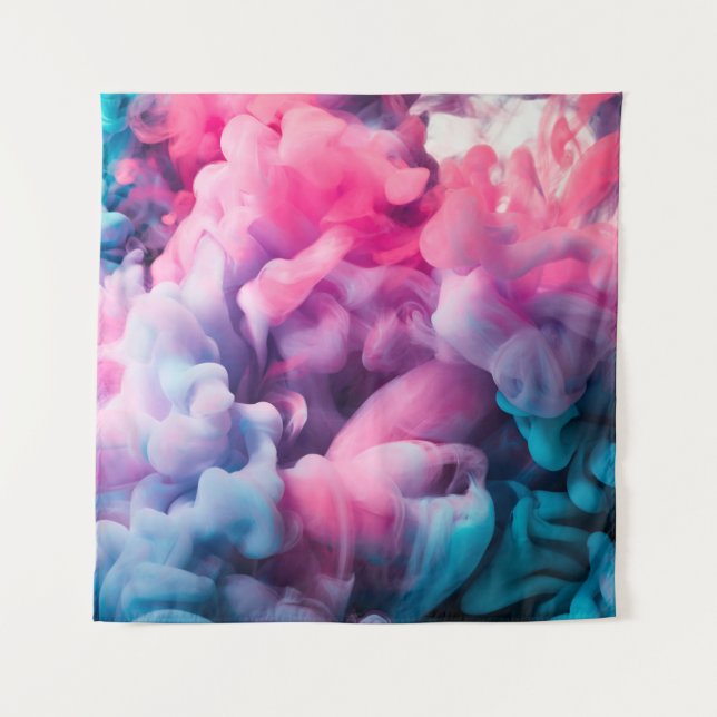 Tapiz Una pizca de pintura. Resumen de fondo abstracto,  (Anverso)