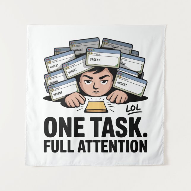 Tapiz Una Tarea. Atención Total (Anverso)